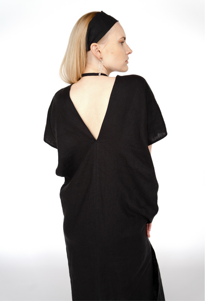 Linen Kaftan Dress/ one size/Zero Waste caftan