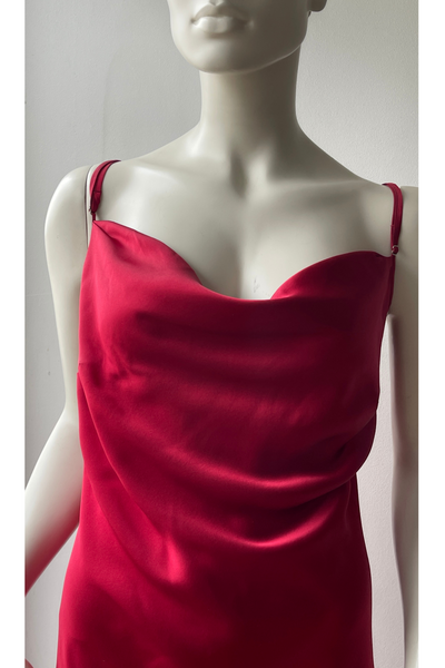 PRE-ORDER – Pure Mulberry Silk Slip Dress with Cowl Neck (Copy)