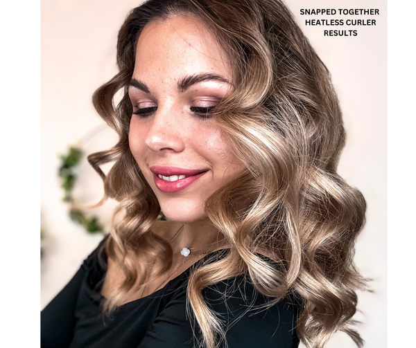 Heatless Silk Blowout Rollers with Snap Buttons | Blonde