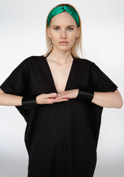 Linen Kaftan Dress/ one size/Zero Waste caftan