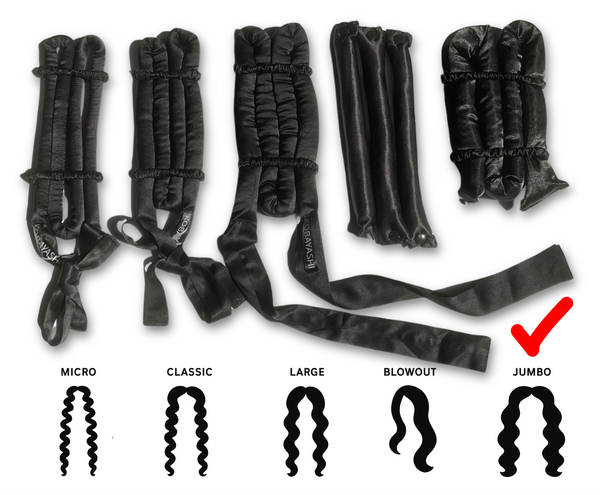 Extra-Large Heatless Silk Curler Set | 100% 6A Mulberry Silk