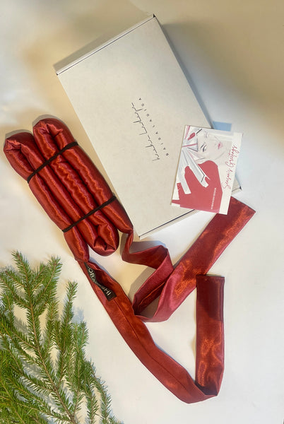 Long  Large Satin Heatless Hair Curler with Ribbon
