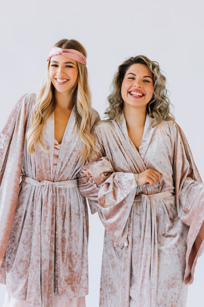 READY TO SHIP Velvet Japanese-Style Kimono Robe – Handmade | One Size Fits Most