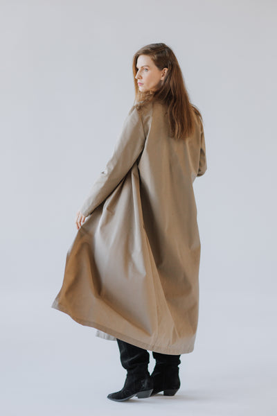 Long Cotton Twill Jacket