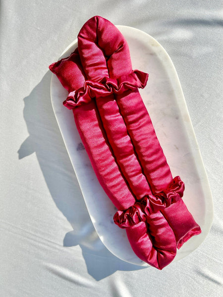 Large Pure Silk Heatless Hair Curler | Tie-Free Design