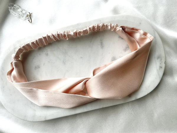 Mulberry silk twist knot headband 