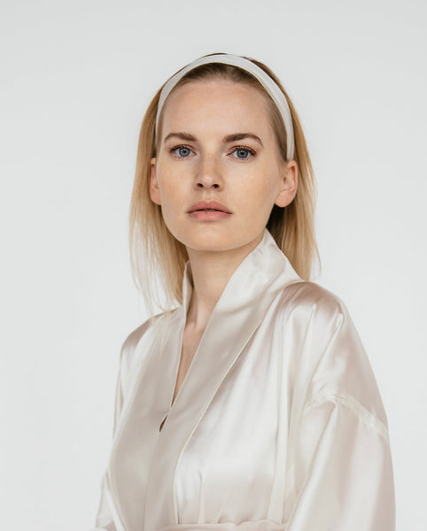 100% Mulberry Silk Headband | Narrow