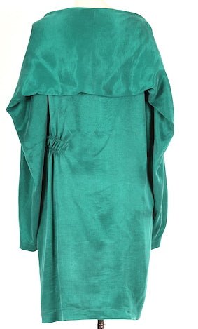 Rectangle  Sleeve Emerald Green Dress