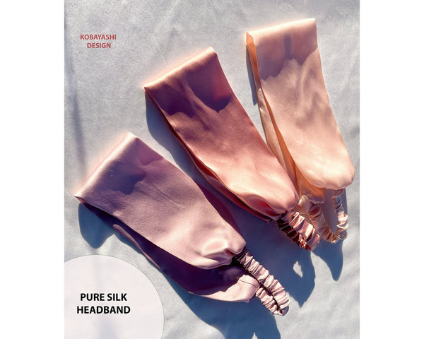 Wide Silk Headband | 100% 6A Mulberry Silk |