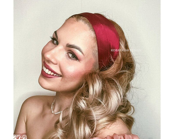 Wide Silk Headband | 100% 6A Mulberry Silk |
