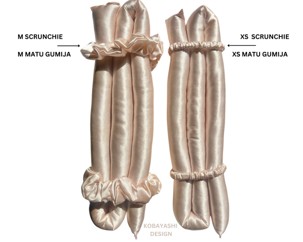 Large Pure Silk Heatless Hair Curler | Tie-Free Design