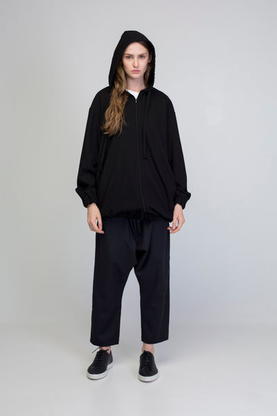 Unisex Virgin Wool Bomber Jacket